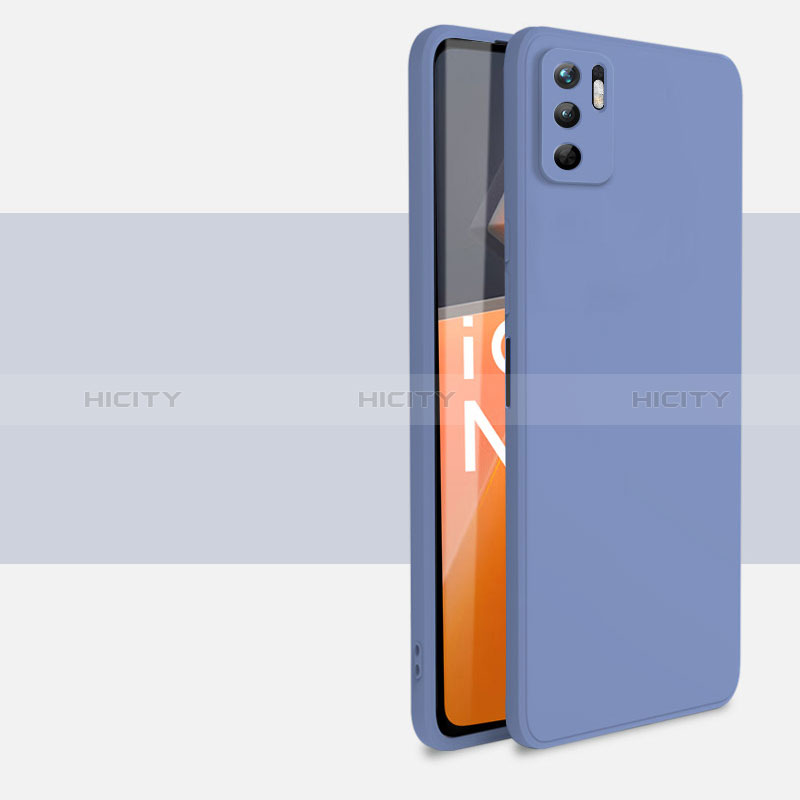 Silikon Hülle Handyhülle Ultra Dünn Flexible Schutzhülle 360 Grad Ganzkörper Tasche YK3 für Xiaomi Redmi Note 10T 5G Lavendel Grau Plus