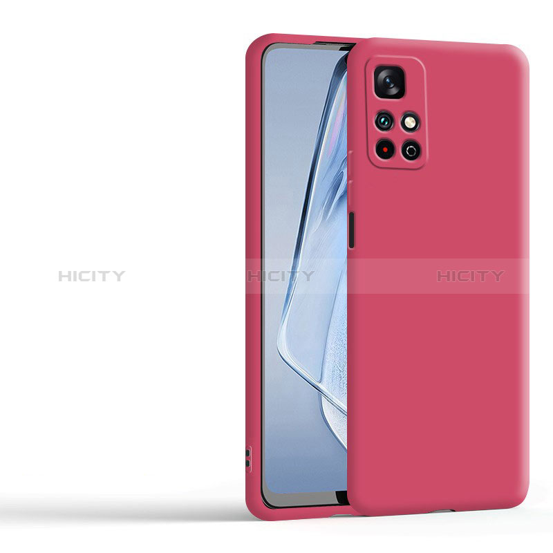 Silikon Hülle Handyhülle Ultra Dünn Flexible Schutzhülle 360 Grad Ganzkörper Tasche YK3 für Xiaomi Redmi Note 11 4G (2022) Rot