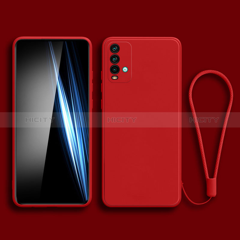 Silikon Hülle Handyhülle Ultra Dünn Flexible Schutzhülle 360 Grad Ganzkörper Tasche YK3 für Xiaomi Redmi Note 9 4G Rot