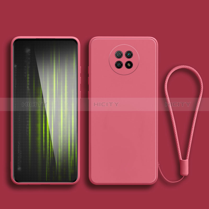 Silikon Hülle Handyhülle Ultra Dünn Flexible Schutzhülle 360 Grad Ganzkörper Tasche YK3 für Xiaomi Redmi Note 9 5G Pink