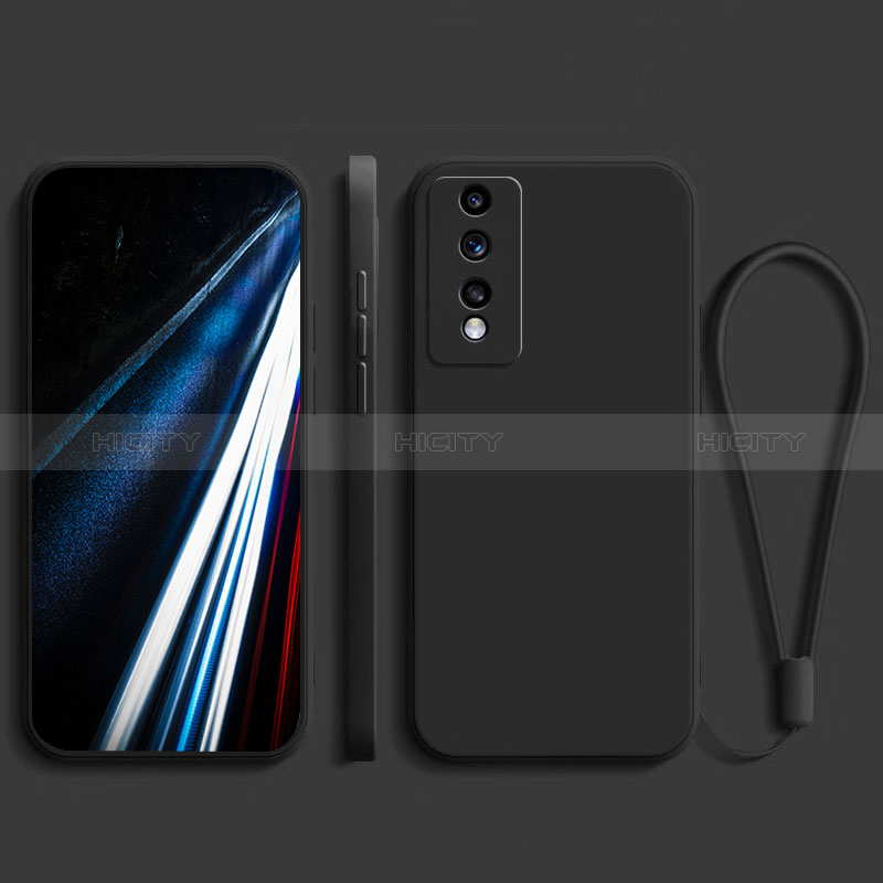 Silikon Hülle Handyhülle Ultra Dünn Flexible Schutzhülle 360 Grad Ganzkörper Tasche YK4 für Huawei Honor 80 GT 5G Schwarz