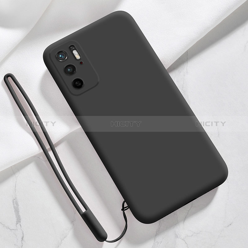 Silikon Hülle Handyhülle Ultra Dünn Flexible Schutzhülle 360 Grad Ganzkörper Tasche YK4 für Xiaomi POCO M3 Pro 5G Schwarz