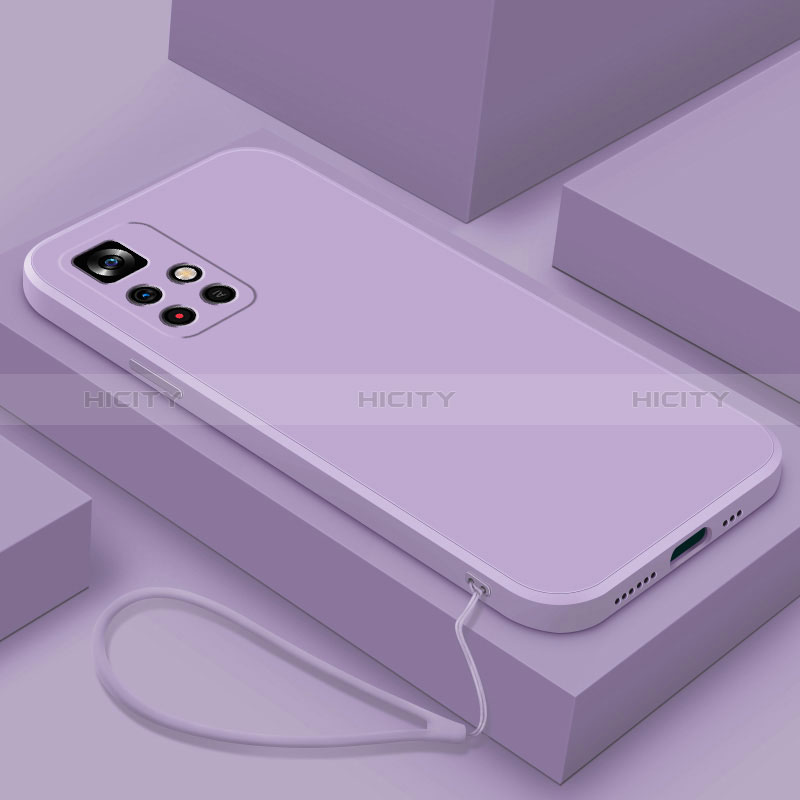 Silikon Hülle Handyhülle Ultra Dünn Flexible Schutzhülle 360 Grad Ganzkörper Tasche YK4 für Xiaomi Poco M4 Pro 5G Violett Plus