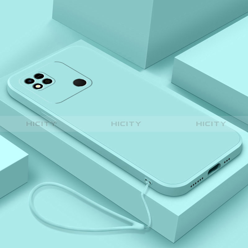 Silikon Hülle Handyhülle Ultra Dünn Flexible Schutzhülle 360 Grad Ganzkörper Tasche YK4 für Xiaomi Redmi 9C Hellblau