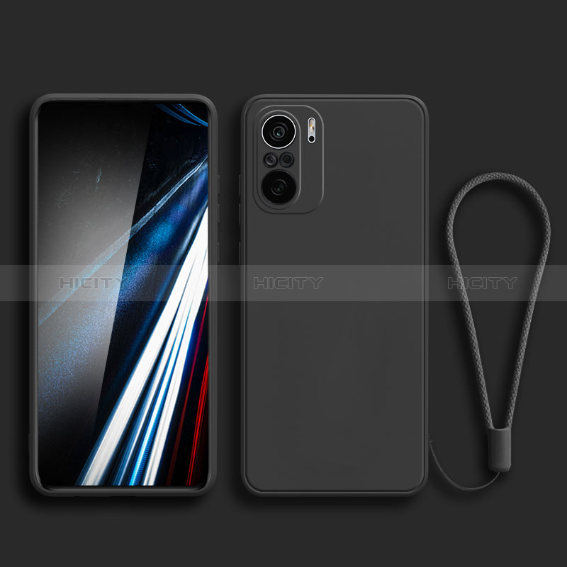 Silikon Hülle Handyhülle Ultra Dünn Flexible Schutzhülle 360 Grad Ganzkörper Tasche YK4 für Xiaomi Redmi K40 Pro 5G Schwarz Plus