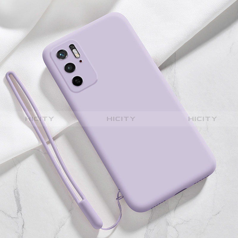 Silikon Hülle Handyhülle Ultra Dünn Flexible Schutzhülle 360 Grad Ganzkörper Tasche YK4 für Xiaomi Redmi Note 11 SE 5G Helles Lila