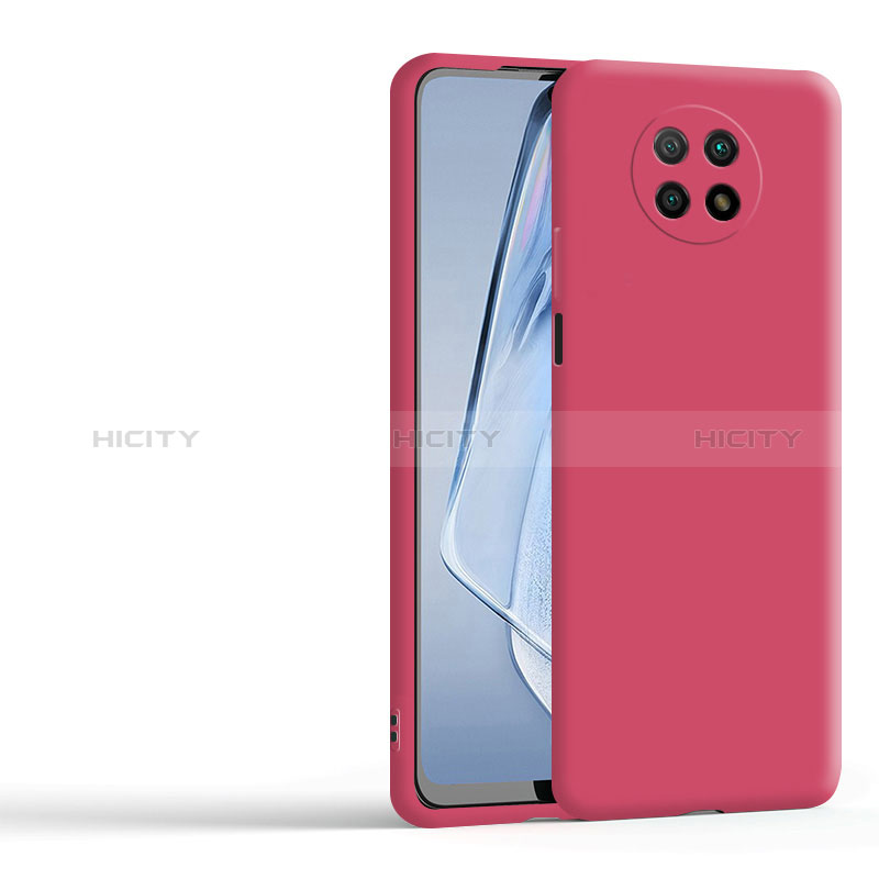 Silikon Hülle Handyhülle Ultra Dünn Flexible Schutzhülle 360 Grad Ganzkörper Tasche YK4 für Xiaomi Redmi Note 9 5G Rot Plus