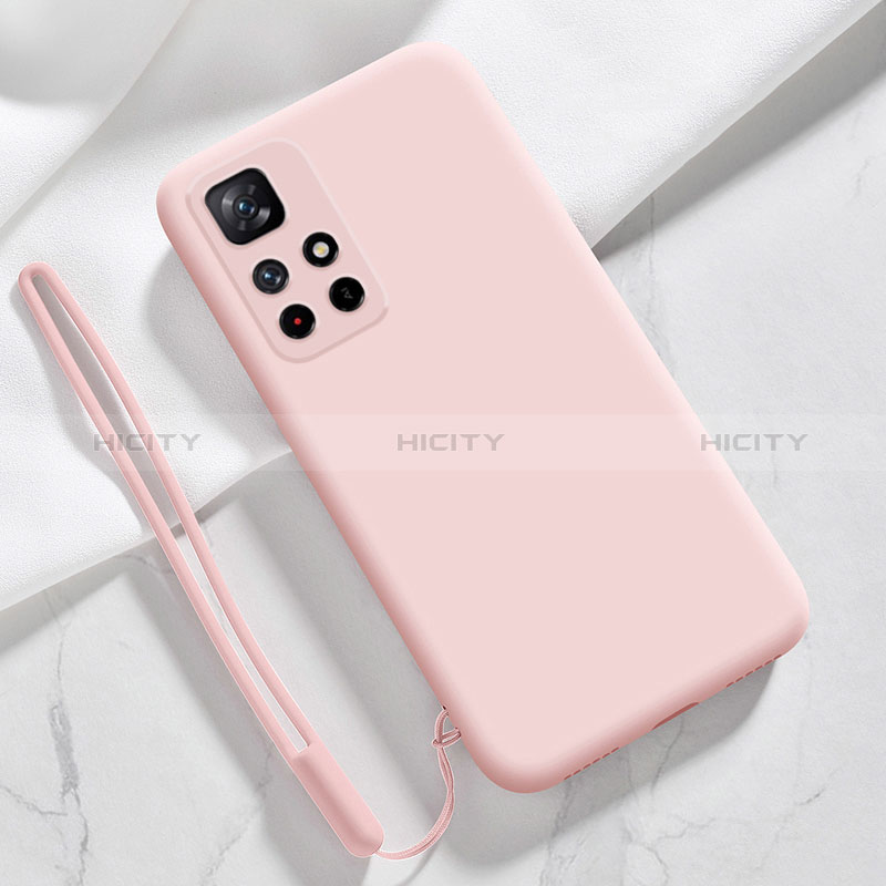 Silikon Hülle Handyhülle Ultra Dünn Flexible Schutzhülle 360 Grad Ganzkörper Tasche YK5 für Xiaomi Redmi Note 11 5G Rosa Plus