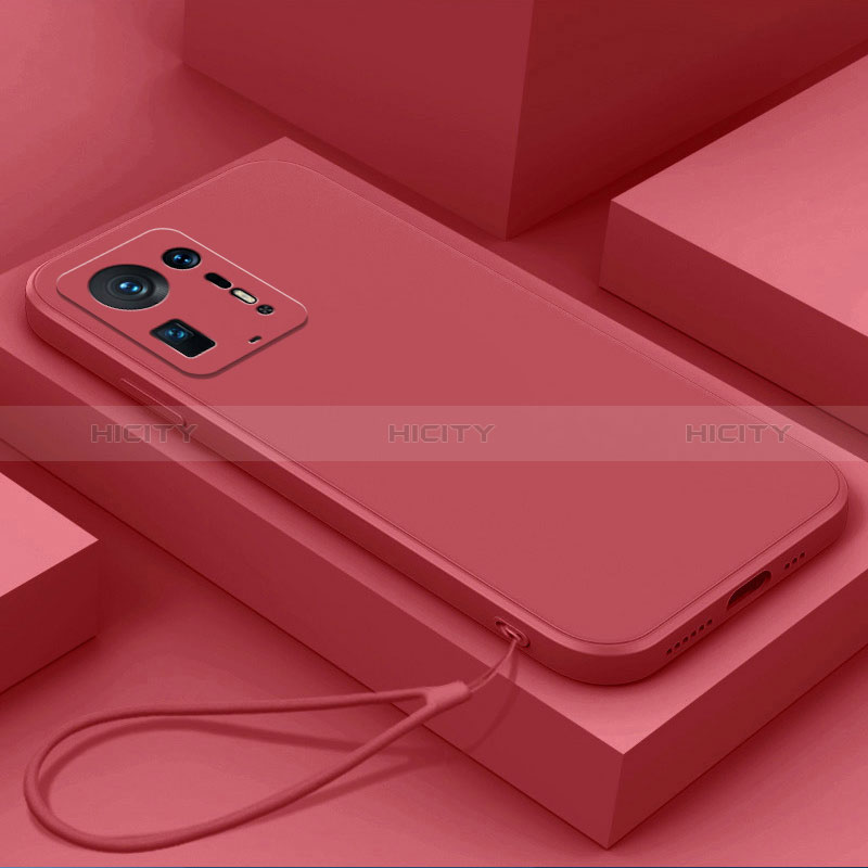 Silikon Hülle Handyhülle Ultra Dünn Flexible Schutzhülle 360 Grad Ganzkörper Tasche YK6 für Xiaomi Mi Mix 4 5G Rot