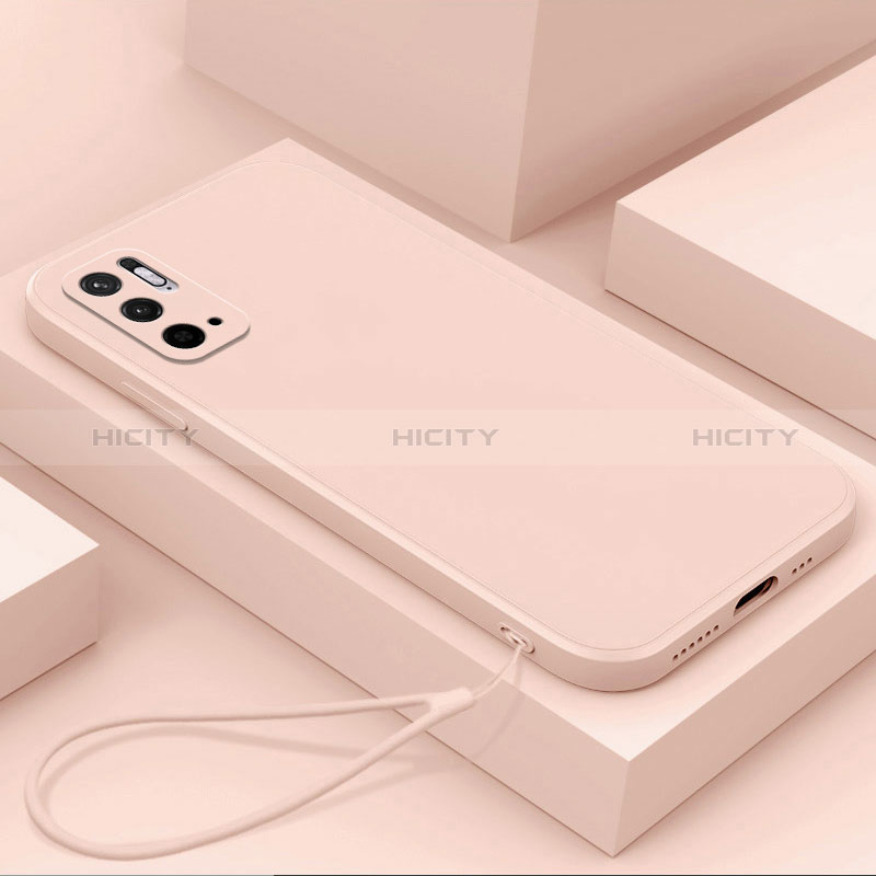 Silikon Hülle Handyhülle Ultra Dünn Flexible Schutzhülle 360 Grad Ganzkörper Tasche YK6 für Xiaomi POCO M3 Pro 5G Rosa Plus