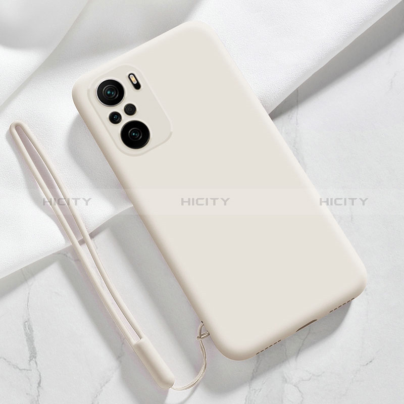 Silikon Hülle Handyhülle Ultra Dünn Flexible Schutzhülle 360 Grad Ganzkörper Tasche YK6 für Xiaomi Redmi K40 Pro 5G Weiß