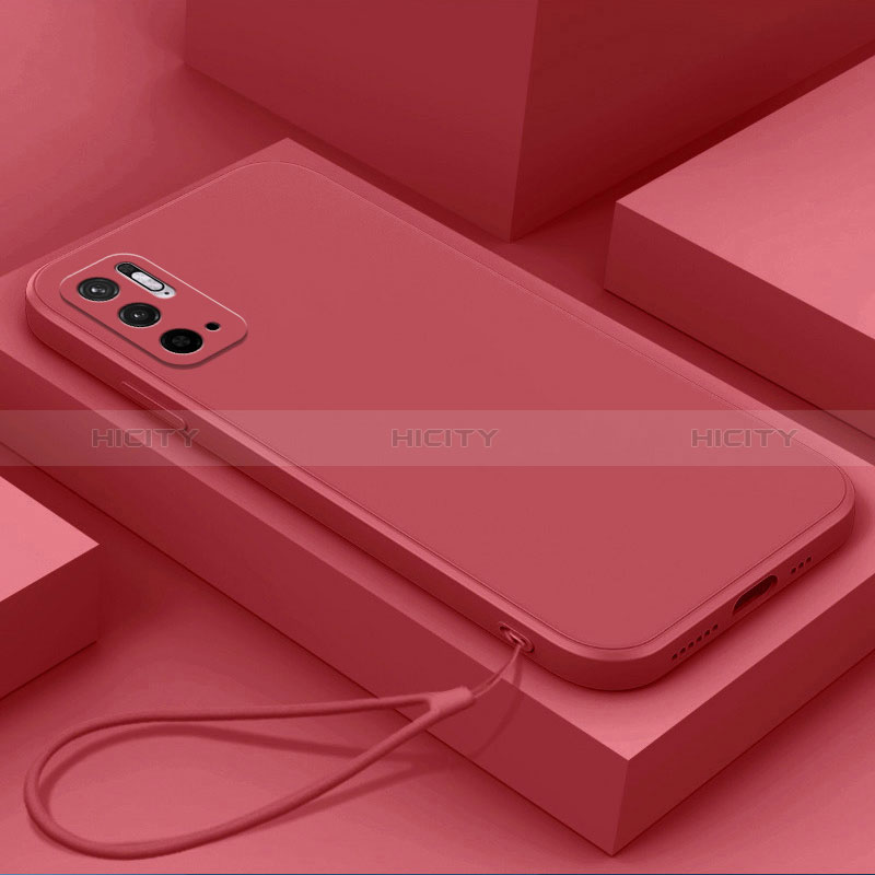 Silikon Hülle Handyhülle Ultra Dünn Flexible Schutzhülle 360 Grad Ganzkörper Tasche YK6 für Xiaomi Redmi Note 10 5G Rot