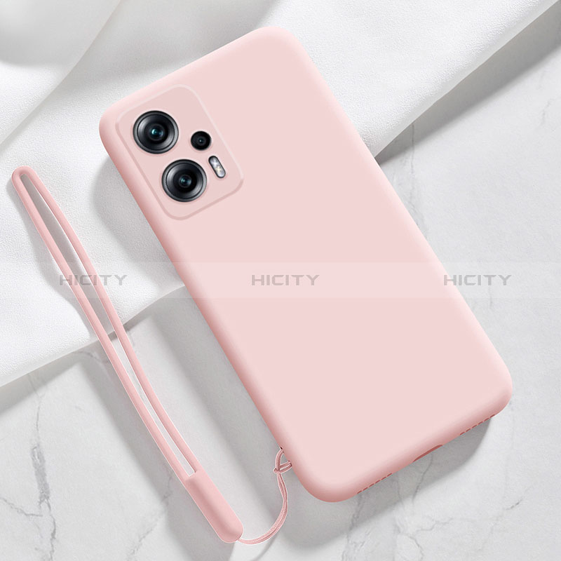 Silikon Hülle Handyhülle Ultra Dünn Flexible Schutzhülle 360 Grad Ganzkörper Tasche YK7 für Xiaomi Poco X4 GT 5G Rosa Plus