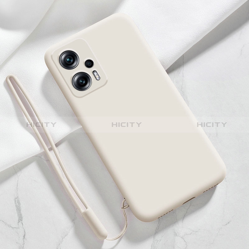 Silikon Hülle Handyhülle Ultra Dünn Flexible Schutzhülle 360 Grad Ganzkörper Tasche YK7 für Xiaomi Redmi Note 11T Pro 5G Weiß