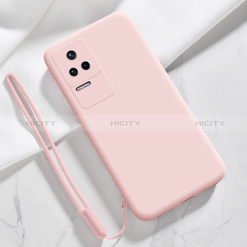 Silikon Hülle Handyhülle Ultra Dünn Flexible Schutzhülle 360 Grad Ganzkörper Tasche YK8 für Xiaomi Redmi K50 Pro 5G Rosa