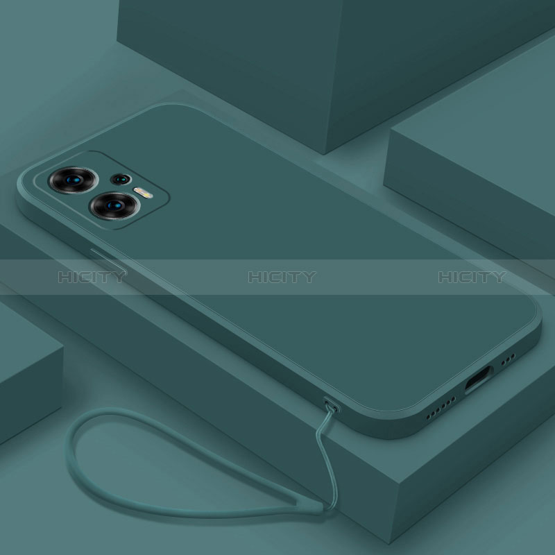 Silikon Hülle Handyhülle Ultra Dünn Flexible Schutzhülle 360 Grad Ganzkörper Tasche YK8 für Xiaomi Redmi Note 11T Pro+ Plus 5G Nachtgrün