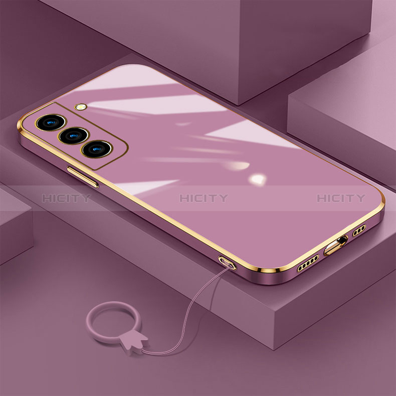 Silikon Hülle Handyhülle Ultra Dünn Flexible Schutzhülle Tasche M01 für Samsung Galaxy S24 5G Violett