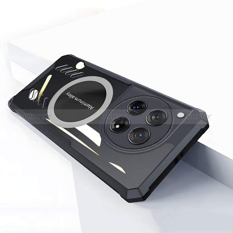 Silikon Hülle Handyhülle Ultra Dünn Flexible Schutzhülle Tasche mit Mag-Safe Magnetic Magnetisch P01 für OnePlus 12R 5G