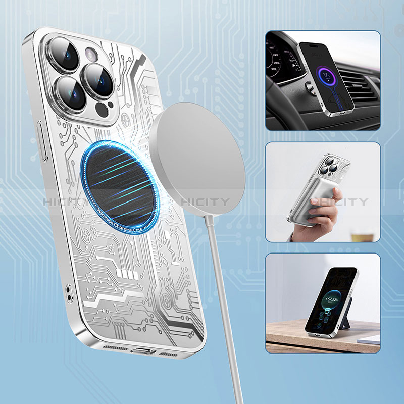 Silikon Hülle Handyhülle Ultra Dünn Flexible Schutzhülle Tasche mit Mag-Safe Magnetic Magnetisch ZL1 für Apple iPhone 13 Pro
