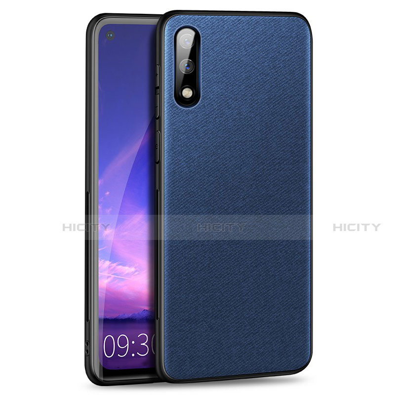 Silikon Hülle Handyhülle Ultra Dünn Flexible Schutzhülle Tasche S01 für Huawei Enjoy 10 Blau