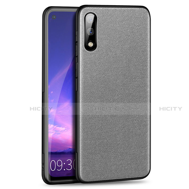 Silikon Hülle Handyhülle Ultra Dünn Flexible Schutzhülle Tasche S01 für Huawei Enjoy 10 Grau