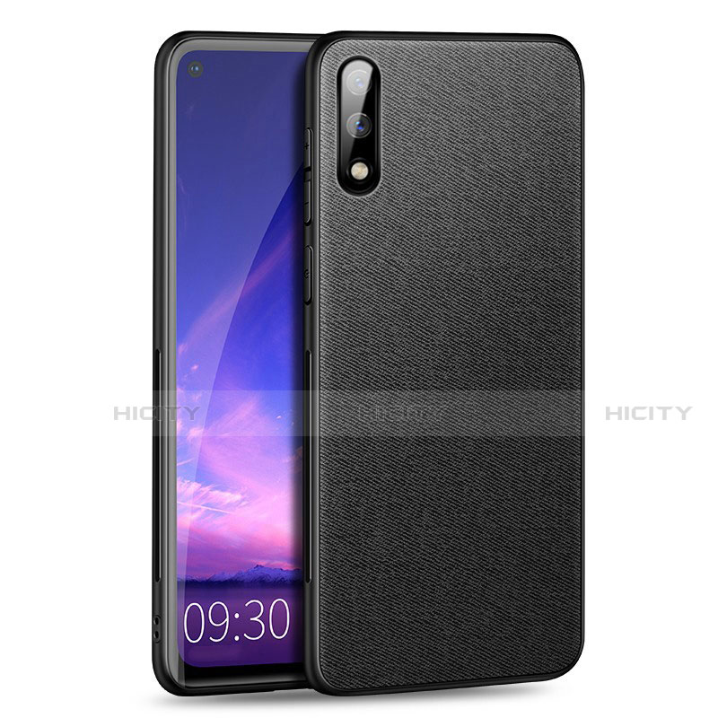 Silikon Hülle Handyhülle Ultra Dünn Flexible Schutzhülle Tasche S01 für Huawei Enjoy 10 Schwarz