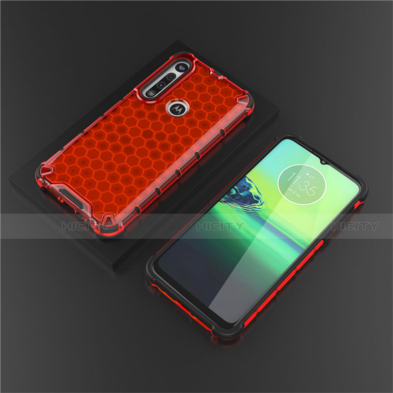 Silikon Hülle Handyhülle Ultra Dünn Flexible Schutzhülle Tasche S01 für Motorola Moto G8 Play