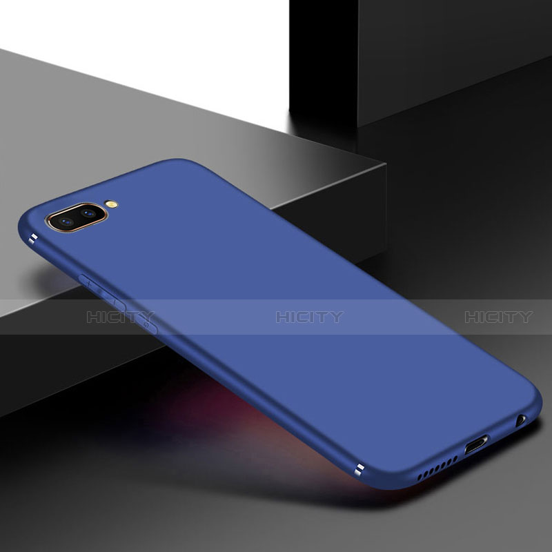 Silikon Hülle Handyhülle Ultra Dünn Flexible Schutzhülle Tasche S01 für Oppo A12e Blau