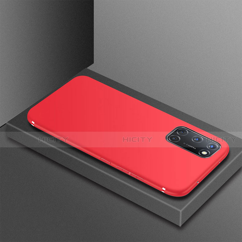 Silikon Hülle Handyhülle Ultra Dünn Flexible Schutzhülle Tasche S01 für Oppo A72 Rot