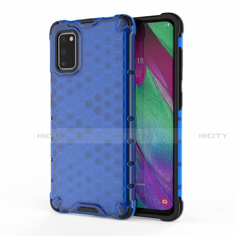 Silikon Hülle Handyhülle Ultra Dünn Flexible Schutzhülle Tasche S01 für Samsung Galaxy A41 Blau Plus