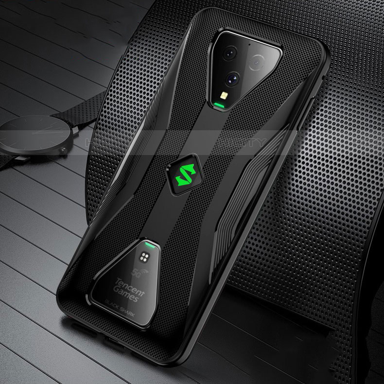 Silikon Hülle Handyhülle Ultra Dünn Flexible Schutzhülle Tasche S01 für Xiaomi Black Shark 3 Pro Schwarz