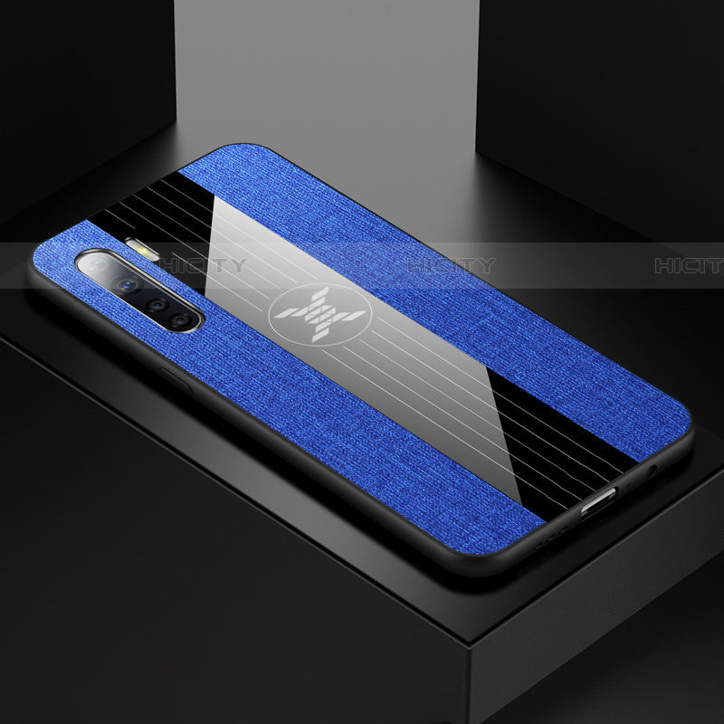 Silikon Hülle Handyhülle Ultra Dünn Flexible Schutzhülle Tasche S02 für Oppo A91 Blau