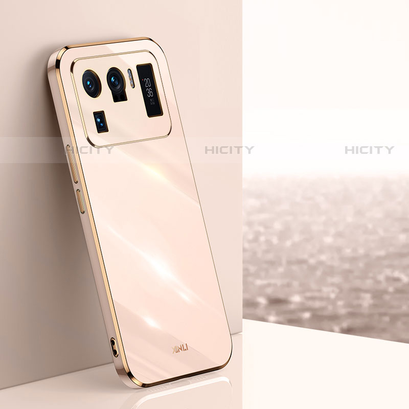 Silikon Hülle Handyhülle Ultra Dünn Flexible Schutzhülle Tasche S02 für Xiaomi Mi 11 Ultra 5G Gold Plus