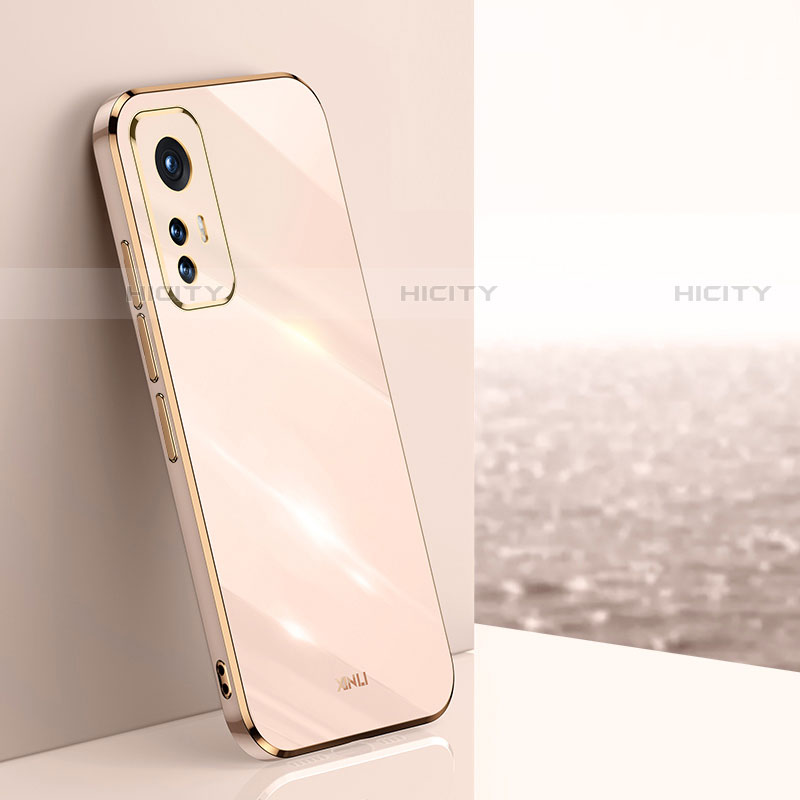 Silikon Hülle Handyhülle Ultra Dünn Flexible Schutzhülle Tasche S02 für Xiaomi Mi 12 Lite 5G Gold