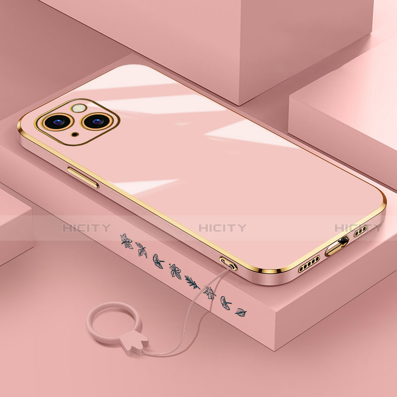 Silikon Hülle Handyhülle Ultra Dünn Flexible Schutzhülle Tasche S03 für Apple iPhone 13 Rosegold