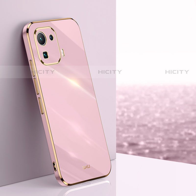 Silikon Hülle Handyhülle Ultra Dünn Flexible Schutzhülle Tasche S03 für Xiaomi Mi 11 Pro 5G Rosa Plus