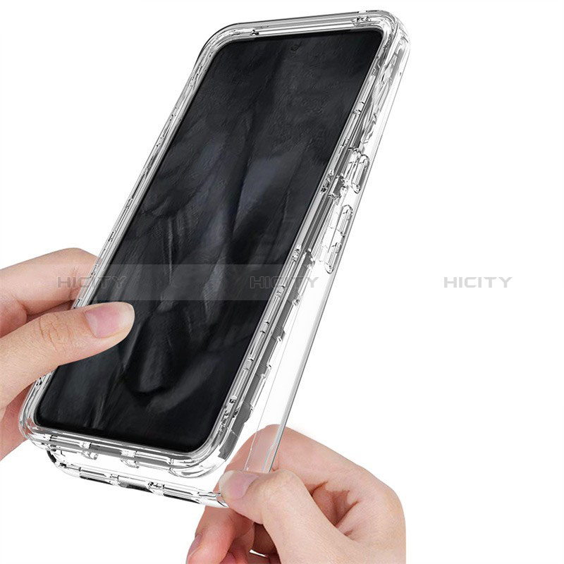 Silikon Hülle Handyhülle Ultra Dünn Flexible Schutzhülle Tasche Transparent Vorder und Rückseite 360 Grad Ganzkörper Farbverlauf für Google Pixel 8 Pro 5G groß