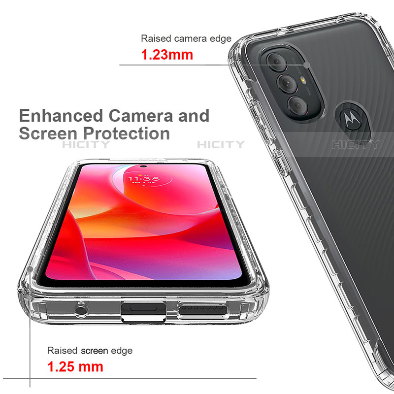 Silikon Hülle Handyhülle Ultra Dünn Flexible Schutzhülle Tasche Transparent Vorder und Rückseite 360 Grad Ganzkörper Farbverlauf für Motorola Moto G Play Gen 2