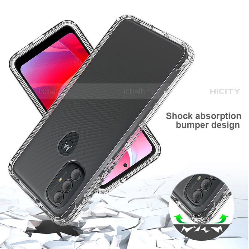 Silikon Hülle Handyhülle Ultra Dünn Flexible Schutzhülle Tasche Transparent Vorder und Rückseite 360 Grad Ganzkörper Farbverlauf für Motorola Moto G Play Gen 2