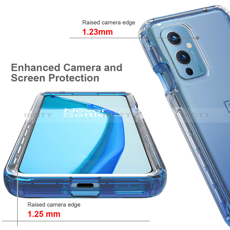 Silikon Hülle Handyhülle Ultra Dünn Flexible Schutzhülle Tasche Transparent Vorder und Rückseite 360 Grad Ganzkörper Farbverlauf für OnePlus 9 5G