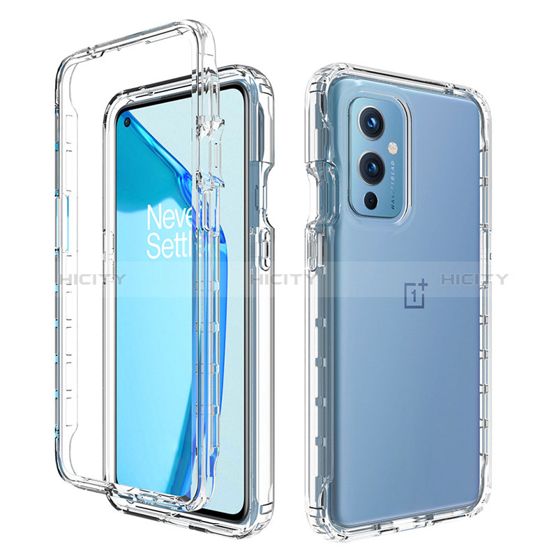 Silikon Hülle Handyhülle Ultra Dünn Flexible Schutzhülle Tasche Transparent Vorder und Rückseite 360 Grad Ganzkörper Farbverlauf für OnePlus 9 5G