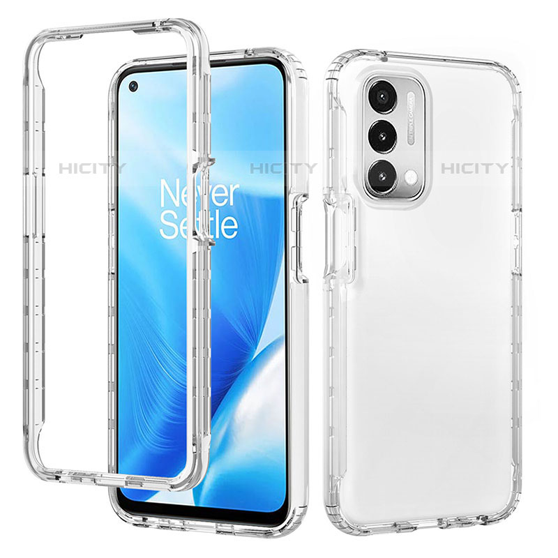 Silikon Hülle Handyhülle Ultra Dünn Flexible Schutzhülle Tasche Transparent Vorder und Rückseite 360 Grad Ganzkörper Farbverlauf für OnePlus Nord N200 5G