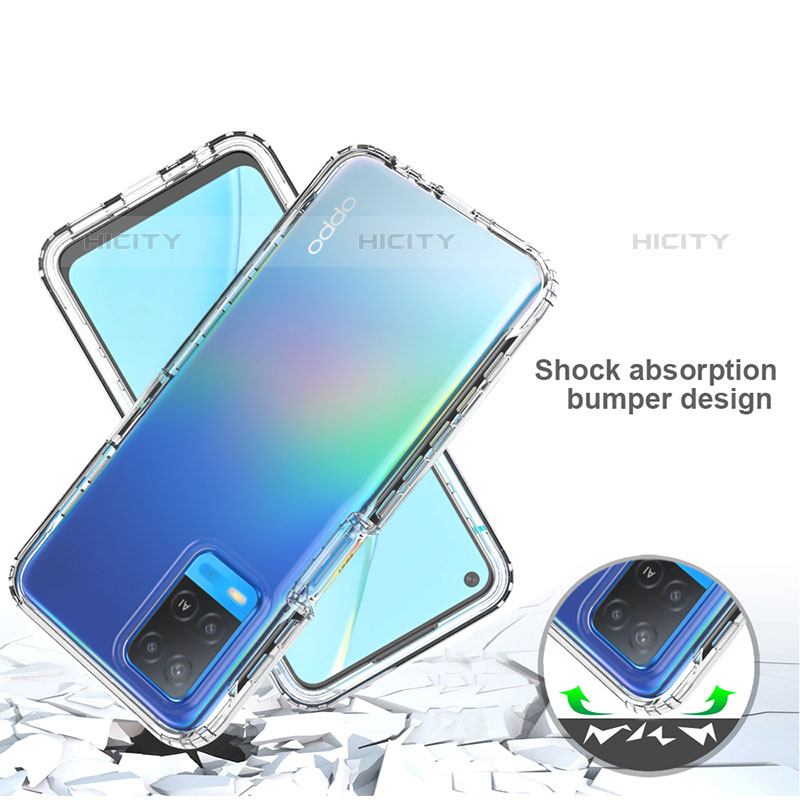 Silikon Hülle Handyhülle Ultra Dünn Flexible Schutzhülle Tasche Transparent Vorder und Rückseite 360 Grad Ganzkörper Farbverlauf für Oppo A54 4G