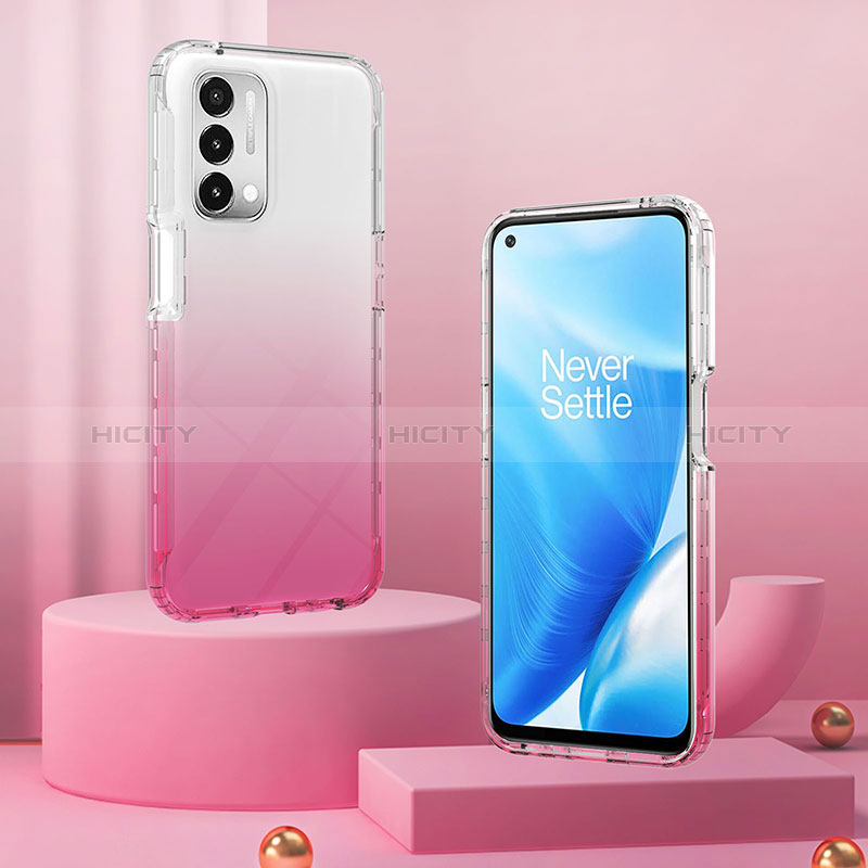 Silikon Hülle Handyhülle Ultra Dünn Flexible Schutzhülle Tasche Transparent Vorder und Rückseite 360 Grad Ganzkörper Farbverlauf für Oppo A54 5G