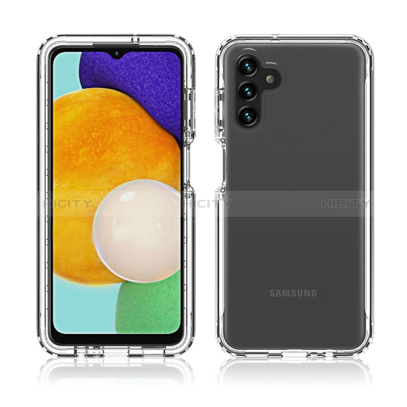 Silikon Hülle Handyhülle Ultra Dünn Flexible Schutzhülle Tasche Transparent Vorder und Rückseite 360 Grad Ganzkörper Farbverlauf für Samsung Galaxy A04s