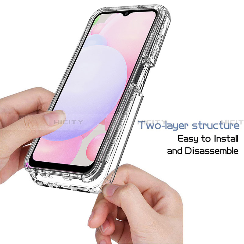 Silikon Hülle Handyhülle Ultra Dünn Flexible Schutzhülle Tasche Transparent Vorder und Rückseite 360 Grad Ganzkörper Farbverlauf für Samsung Galaxy A13 4G
