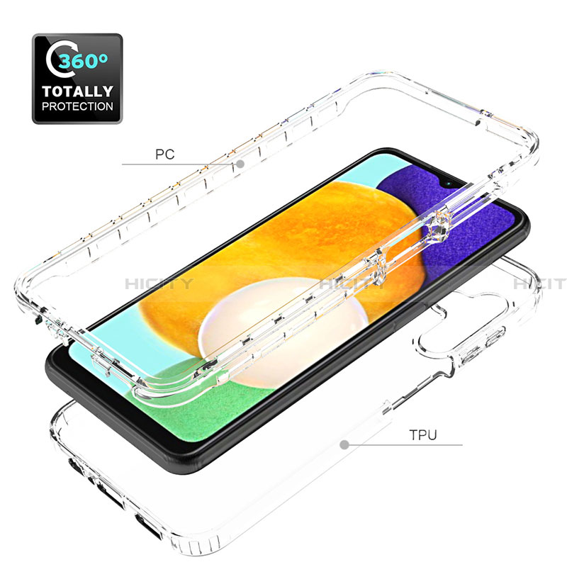 Silikon Hülle Handyhülle Ultra Dünn Flexible Schutzhülle Tasche Transparent Vorder und Rückseite 360 Grad Ganzkörper Farbverlauf für Samsung Galaxy A13 5G