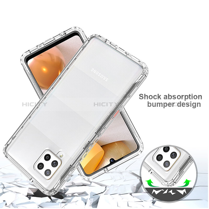 Silikon Hülle Handyhülle Ultra Dünn Flexible Schutzhülle Tasche Transparent Vorder und Rückseite 360 Grad Ganzkörper Farbverlauf für Samsung Galaxy A42 5G groß