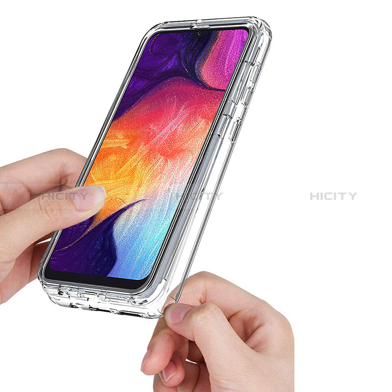 Silikon Hülle Handyhülle Ultra Dünn Flexible Schutzhülle Tasche Transparent Vorder und Rückseite 360 Grad Ganzkörper Farbverlauf für Samsung Galaxy A50S