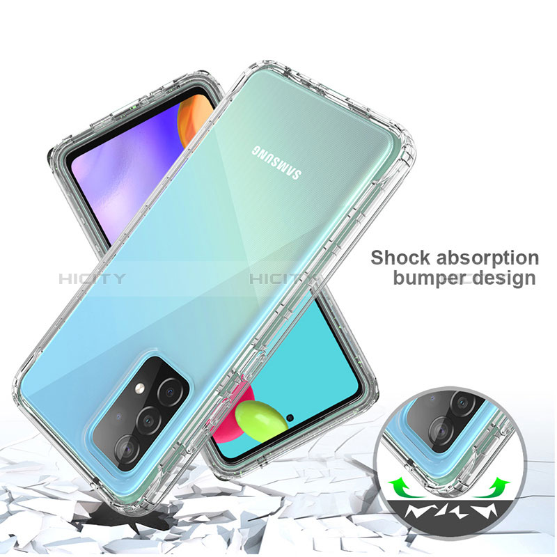 Silikon Hülle Handyhülle Ultra Dünn Flexible Schutzhülle Tasche Transparent Vorder und Rückseite 360 Grad Ganzkörper Farbverlauf für Samsung Galaxy A52s 5G